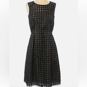 Calvin Klein Black Sleeveless A-Line Midi Dress
